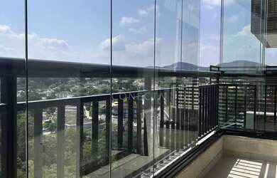 Imagem: O apartamento possui 1 Dormitório, 1 Banheiro, 1 Vaga na garagem