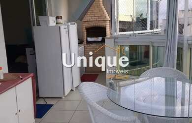 Imagem: O apartamento na cobertura possui 3 Dormitórios, 4 Banheiros