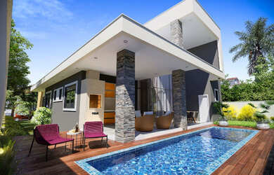 Imagem: A casa possui 3 Dormitórios e está localizado em Centro, Parnamirim