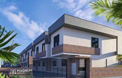 Imagem: A casa em condomínio possui 2 Dormitórios, 3 Banheiros, 1