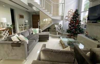 Imagem: A casa em condomínio possui 4 Dormitórios, 5 Banheiros, 4