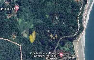 Imagem: O terreno possui 5.000m² de Área e está localizado em Ubatuba