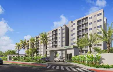 Imagem: O apartamento possui 2 Dormitórios, 1 Banheiro, 1 Vaga na garagem