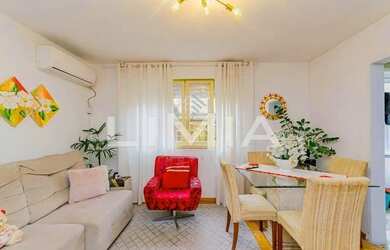 Imagem: O apartamento possui 1 Dormitório, 1 Banheiro, 1 Vaga na garagem