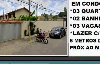 Imagem: A casa em condomínio possui 3 Dormitórios, 2 Banheiros, 3