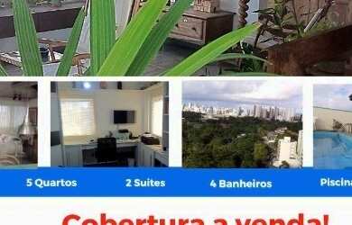 Imagem: O apartamento na cobertura possui 4 Dormitórios, 4 Banheiros