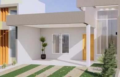 Imagem: A casa possui 3 Dormitórios, 2 Banheiros, 2 Vagas na garagem