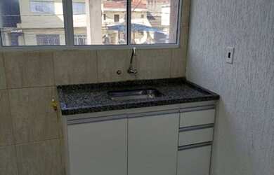 Imagem: O apartamento possui 1 Dormitório, 2 Banheiros, 1 Vaga na garagem