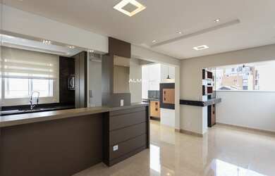 Imagem: O apartamento na cobertura possui 3 Dormitórios, 4 Banheiros