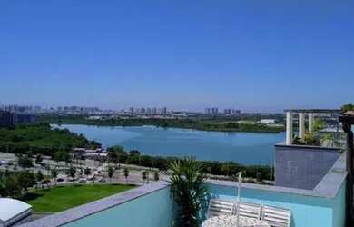 Imagem: O apartamento na cobertura possui 4 Dormitórios, 4 Banheiros