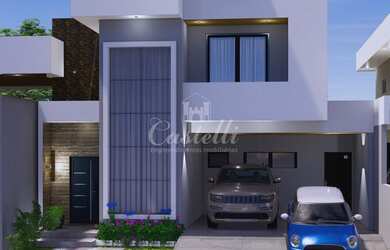 Imagem: A casa possui 3 Dormitórios, 1 Banheiro, 4 Vagas na garagem