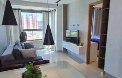 Imagem: O apartamento possui 1 Dormitório, 1 Banheiro, 1 Vaga na garagem