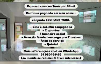 Imagem: A casa possui 2 Dormitórios, 1 Banheiro, 2 Vagas na garagem
