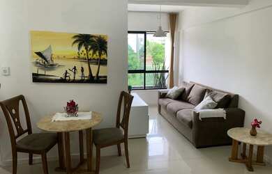 Imagem: O apartamento possui 1 Dormitório, 1 Banheiro, 1 Vaga na garagem