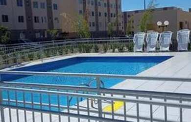 Imagem: O apartamento possui 2 Dormitórios, 1 Banheiro, 1 Vaga na garagem