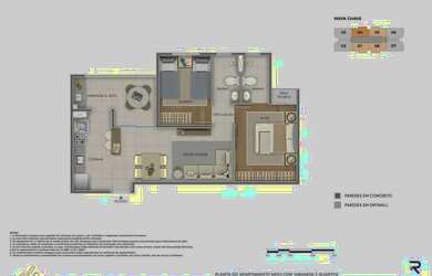 Imagem 6: Apartamento à venda no Elo Paradise com 2 quartos e 56m²