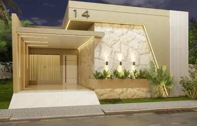 Imagem: A casa em condomínio possui 3 Dormitórios, 2 Banheiros, 1