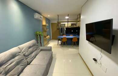 Imagem: O apartamento possui 1 Dormitório, 1 Banheiro, 1 Vaga na garagem