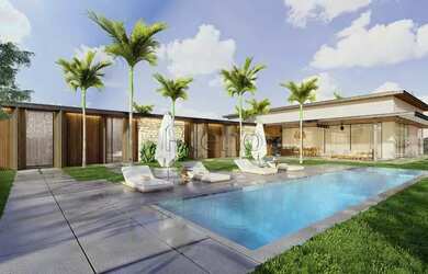 Imagem: A casa em condomínio possui 4 Dormitórios, 5 Banheiros, 5