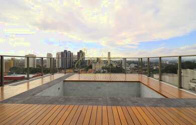 Imagem: O apartamento na cobertura possui 3 Dormitórios, 5 Banheiros