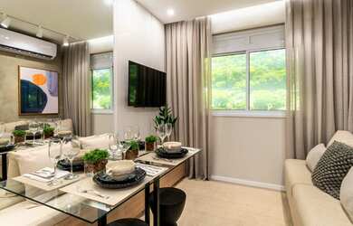 Imagem: O apartamento possui 2 Dormitórios, 1 Banheiro e 32m² de Área