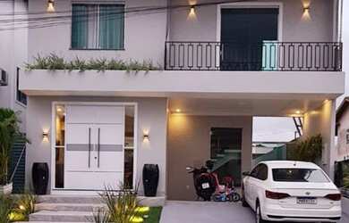 Imagem: A casa em condomínio possui 4 Dormitórios, 5 Banheiros, 4