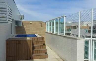 Imagem: O apartamento na cobertura possui 3 Dormitórios, 3 Banheiros