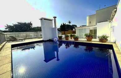 Imagem: O apartamento na cobertura possui 4 Dormitórios, 5 Banheiros