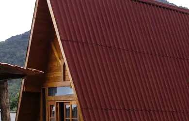 Imagem: A casa em condomínio possui 2 Dormitórios, 2 Banheiros, 1