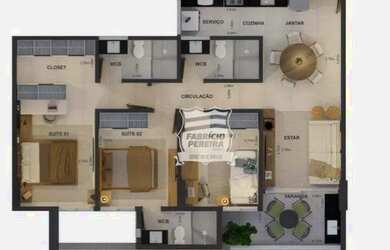 Imagem 14: Zuhaus - Apartamento com 3 dormitórios à venda, 88 m² por R$ 444.300...