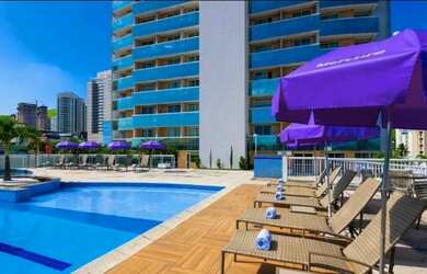 Imagem: O apartamento possui 1 Dormitório, 1 Banheiro, 1 Vaga na garagem