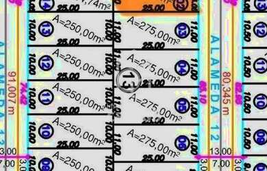 Imagem: O terreno possui 265m² de Área e está localizado em Plano