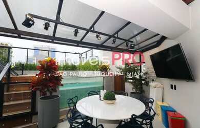 Imagem: O apartamento na cobertura possui 2 Dormitórios, 4 Banheiros