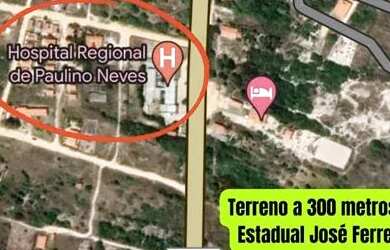 Imagem: O terreno possui 600m² de Área e está localizado em Tutóia
