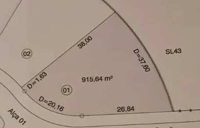 Imagem: O terreno possui 915m² de Área e está localizado em Granja