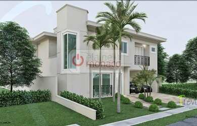 Imagem: A casa em condomínio possui 4 Dormitórios, 5 Banheiros, 2