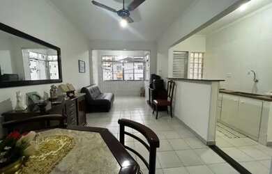 Imagem: O apartamento possui 1 Dormitório, 1 Banheiro, 1 Vaga na garagem