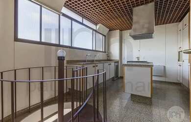 Imagem: O apartamento na cobertura possui 4 Dormitórios, 4 Banheiros