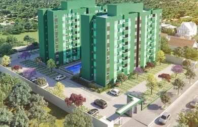 Imagem: O apartamento possui 2 Dormitórios, 1 Banheiro, 1 Vaga na garagem