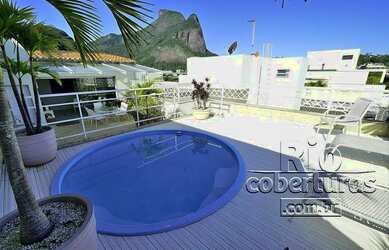 Imagem: O apartamento na cobertura possui 4 Dormitórios, 5 Banheiros