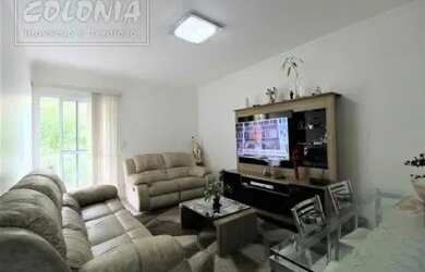 Imagem: O apartamento na cobertura possui 3 Dormitórios, 2 Banheiros