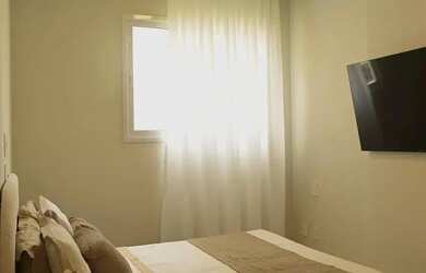 Imagem 14: 2 quartos com suíte. Piscina, Churrasqueira, Imóvel mobiliadoeAr-condicionado