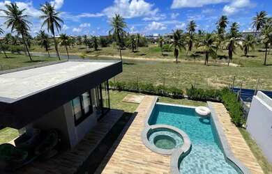 Imagem: A casa em condomínio possui 4 Dormitórios, 5 Banheiros, 4