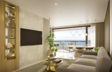 Imagem: O apartamento possui 4 Dormitórios, 5 Banheiros, 225m² de