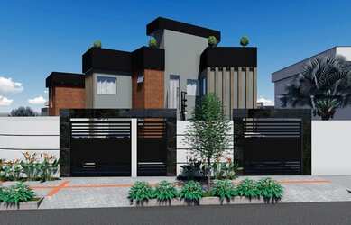 Imagem: A casa possui 3 Dormitórios, 3 Banheiros, 2 Vagas na garagem