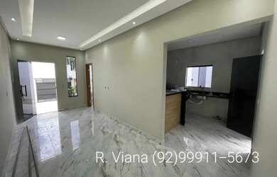 Imagem 1: CASA NOVA linda no PQ. das Nações-Flores, 03Qts, fino acabamento, Terreno...