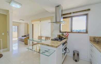 Imagem: O apartamento na cobertura possui 2 Dormitórios, 2 Banheiros