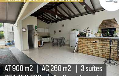 Imagem: A casa possui 3 Dormitórios, 5 Banheiros, 3 Vagas na garagem