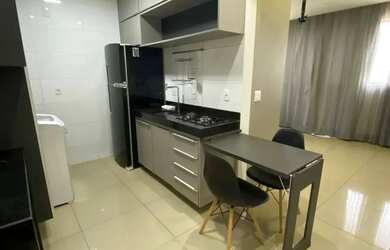 Imagem: O studio possui 1 Dormitório, 1 Banheiro, 1 Vaga na garagem