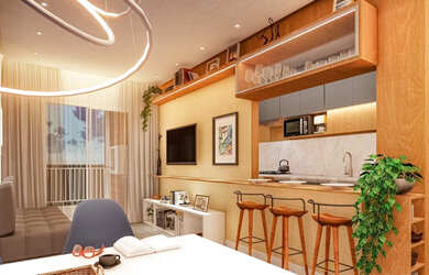 Imagem: O apartamento possui 3 Dormitórios, 2 Banheiros, 2 Vagas na